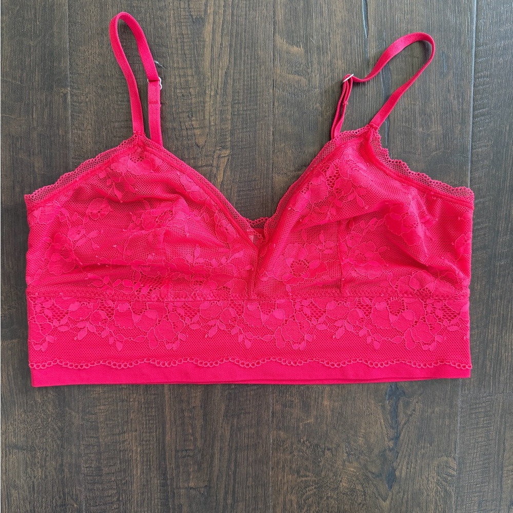 Victoria's Secret Red Lace Bralette